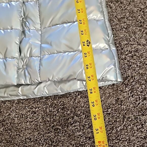 NWT J. McLaughlin silver puffer jacket - Picture 7 of 12